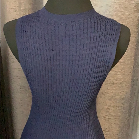 Navy Sleeveless Bodycon Dress - Picture 4 of 9